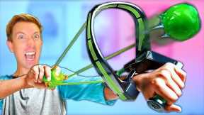 NERF SLIME Gadgets vs Fruit Ninja Challenge (Funny Review & Unboxing)