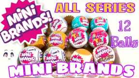 MINI BRANDS ALL SERIES UNBOXING | TOY MINI BRANDS SERIES 1 & 2 | RUSH GOLD COLLECTION