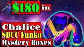 $180 in Chalice Collectibles SDCC Funko Pop Mystery Box! We missed SDCC so we got these! And CHOMPS!