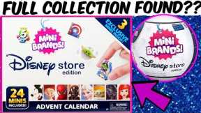 MINI BRANDS DISNEY STORE ADVENT CALENDAR UNBOXING! COMPLETE COLLECTION!