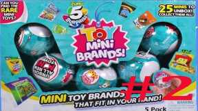 5 Mini Brands Toys UNBOXING | Mini Toy Brands | Five Surprise Mini Brands # 2