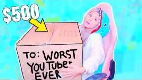 I Let A HATER Send me a $500 Mystery Box...