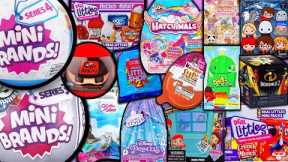 UNBOXING SO MANY BLIND BAGS 4! Mini Brands Series 4! Real Littles! Kinder Joy! Toilet Ninjas!