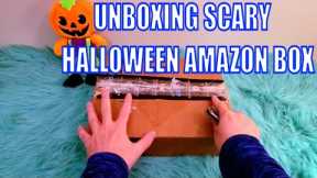 Opening Scary Halloween Amazon Box - Unboxing ASMR  -  ASMR No Talking Video - An Oddly Satisfying