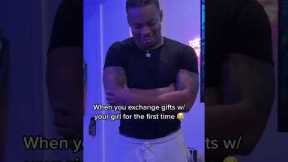 HOW GUYS EXCHANGE GIFTS FOR THE FIRST TIME VS GIRLS 🤣🤣 #shorts