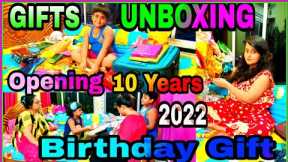 UNBOXING BIRTHDAY GIFTS | Opening 10 Years Birthday Gift 2022 | Birthday Gift | Swarno Entertainment