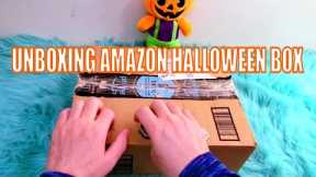 Halloween Candy - Opening Amazon Box - Trick or Treat Box  Unboxing ASMR No Talking Oddly Satisfying