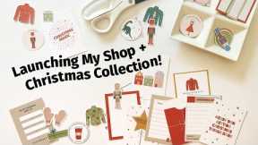 Launching My Shop and Unboxing My First Christmas Release!