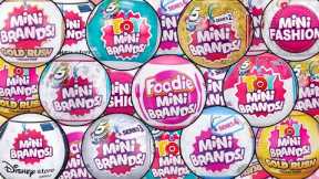 UNBOXING EVERY MINI BRANDS...SO FAR! FOODIE MINI BRANDS! MINI BRANDS SERIES 4! MINI BRANDS DISNEY!
