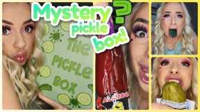 Unboxing a PICKLE MYSTERY BOX?? *TASTE TEST*