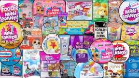 UNBOXING 60 BLIND BAGS! Mini Brands! Sugar Buzz! Real Littles! Doorables! Squishmallows!