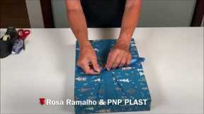 Wrap christmas gifts//gift wrapping ideas #wrappingabox#giftwrappingtutorial