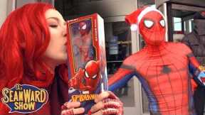 Spider-Man: SPIDER-VERSE CHRISTMAS FLASH MOB!!! Giving Gifts Prank