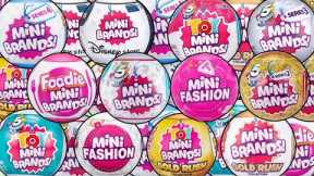UNBOXING EVERY MINI BRANDS...SO FAR! MINI BRANDS FASHION SERIES 2! FOODIE MINI BRANDS! SERIES 4!
