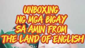 UNBOXING PRESENTS FROM THE LAND OF ENGLISH