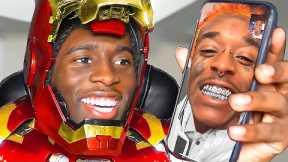 Kai Cenat FACETIMES Celebrities As IRON MAN!