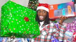 Kai Cenat Opens Christmas Presents From Viewers!