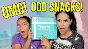 SOME WERE WEIRD! | International Snack Box Unboxing