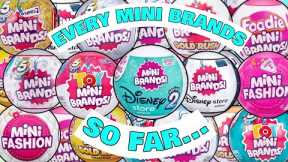 UNBOXING EVERY MINI BRANDS SO FAR...DISNEY STORE MINI BRANDS SERIES 2! FOODIE MINI BRANDS! SERIES 4!