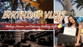 BIRTHDAY VLOG | GRWM + Birthday Dinner + Unboxing Birthday Gifts