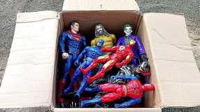 UNBOXING SUPERHERO AVENGERS,,SPIDER-MAN,HULK CARTOON,FLASH,IRONMAN,THANOS, CAPTAIN AMERICA,SUPERMAN