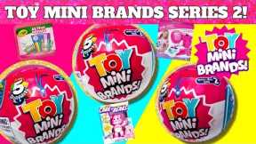 UNBOXING Toy Mini Brands Series 2! ! Zuru 5 Surprise Ball Blind Bag Toy Opening!