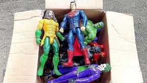 UNBOXING SUPERHERO AVENGERS,,SPIDER-MAN,HULK SMASH, FLASH,IRONMAN,SUPERMAN,CAPTAIN AMERICA,THANOS