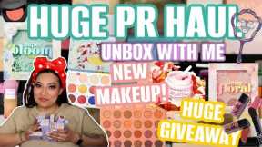 HUGE PR UNBOXING! UNBOXING MAKEUP & SKINCARE! 2023