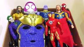 UNBOXING SUPERHERO AVENGERS-SPIDER-MAN GIRL DC.ALIEN VS THANOS JOKER THOR BATMAN CAPTAIN AMERICA85