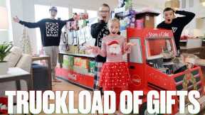 GRANDPARENTS DELIVER A LITERAL TRUCKLOAD OF CHRISTMAS GIFTS ON CHRISTMAS EVE | OPENING PRESENTS