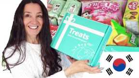 TREATS Subscription Box Taste Test Unboxing Korea