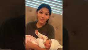 Meeting her for the first time.