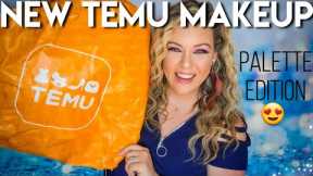 TEMU MAKEUP HAUL 2023 | ALL PALETTES! + $100 Coupon Bundle
