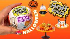UNBOXING MINI VERSE MAKE IT MINI FOOD HALLOWEEN!!