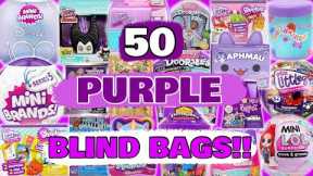 UNBOXING 50 PURPLE BLIND BAGS!