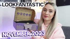 LOOKFANTASTIC BEAUTY BOX NOVEMBER 2023 UNBOXING | & LOOKFANTASTIC DISCOUNT CODE | MISS BOUX