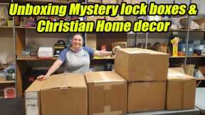 Unboxing Mystery Lock boxes and Christian Home Decor - Check out what we got!