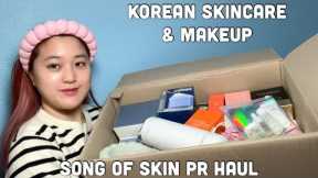 Song of Skin Unboxing | HUGE KBEAUTY HAUL Mediheal, Tirtir, Needly, Medicube, Celimax, & More
