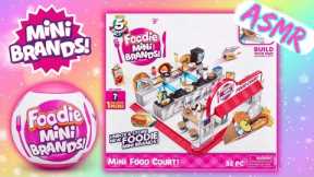 ASMR UNBOXING FOODIE MINI BRANDS FOOD COURT AND BALLS!! ❤️ #asmr