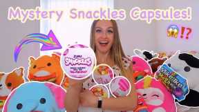 UNBOXING 10 MYSTERY MINI *SNACKLES* PLUSHIES CAPSULES!!😱✨🐻⁉️ (RARE PUPPY HUNT!!🫢🤞🏻)