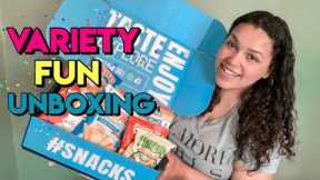 VARIETY FUN BOX | SNACK SUBSCRIPTION UNBOXING | SOO MANY SNACKS!!!