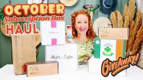 Monthly Subscription Box Haul - October 2023 | New Boxes + Giveaways