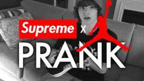 Supreme x Air Jordan 5 UNBOXING PRANK ( YEEZY 750 KID Pranked Again! )