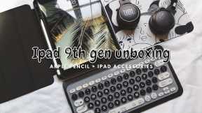 °･｡ Unboxing 🍎 Ipad 9th Generation (64gb, silver) + ✏ Apple Pencil + Accessories | 2021 ･｡