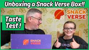 UNBOXING and TASTE TEST of a SNACK VERSE Premium Box!