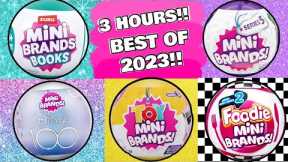 UNBOXING MINI BRANDS 2023 COMPILATION! OVER 3 HOURS! MINI BRANDS BOOKS! FOODIE SERIES 2! DISNEY 100