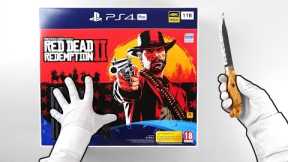 PS4 Pro RED DEAD REDEMPTION 2 Console Unboxing (Playstation 4 Bundle) + Bonus