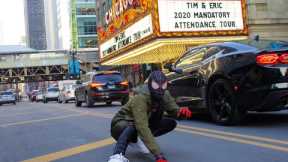 Spiderman in Chicago (Public reactions and flips) Bumping into Avengers?!?