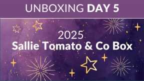 Unboxing Day 5 of the 2025 Sallie Tomato & Co Advent Box!