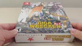 Giga Wrecker Alt. Collectors Edition Unboxing Limited Run Games Nintendo Switch